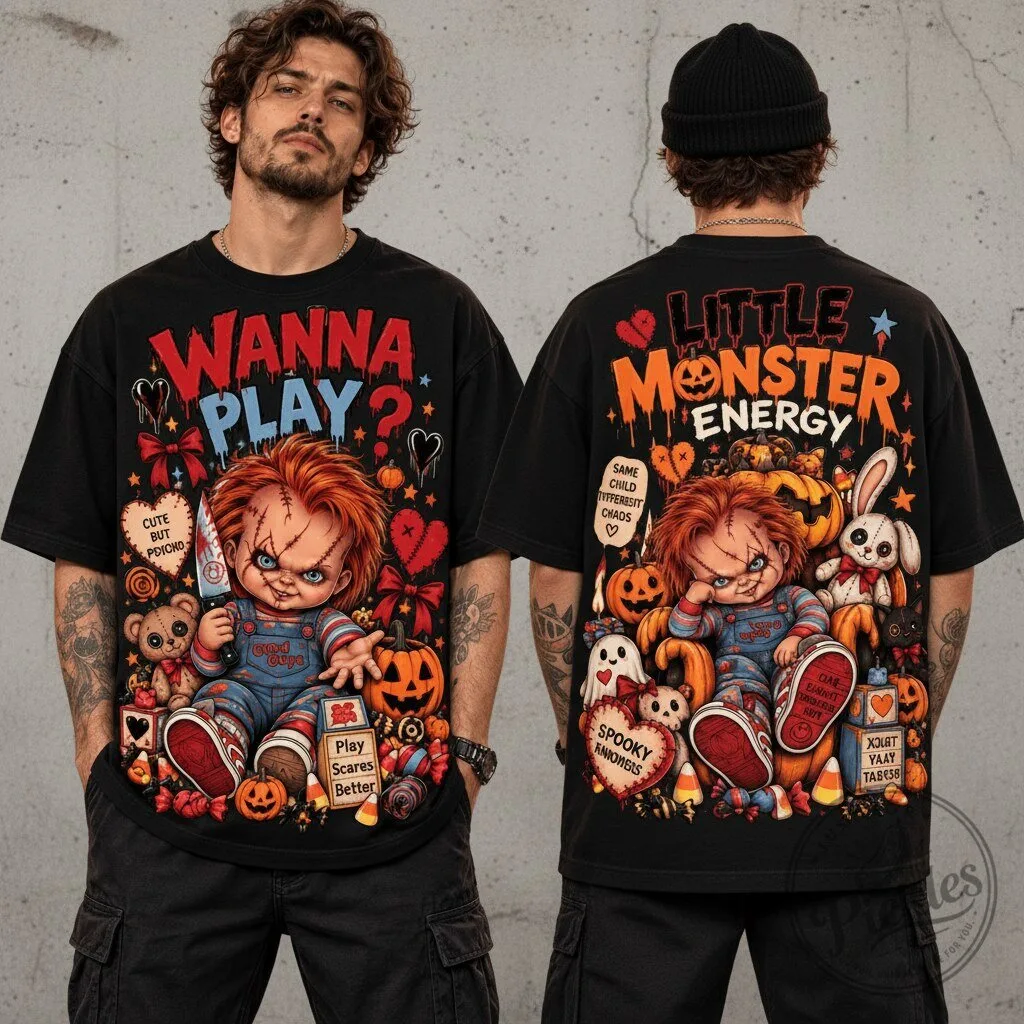 Chucky Little Monster Halloween 3D Shirt For Fans