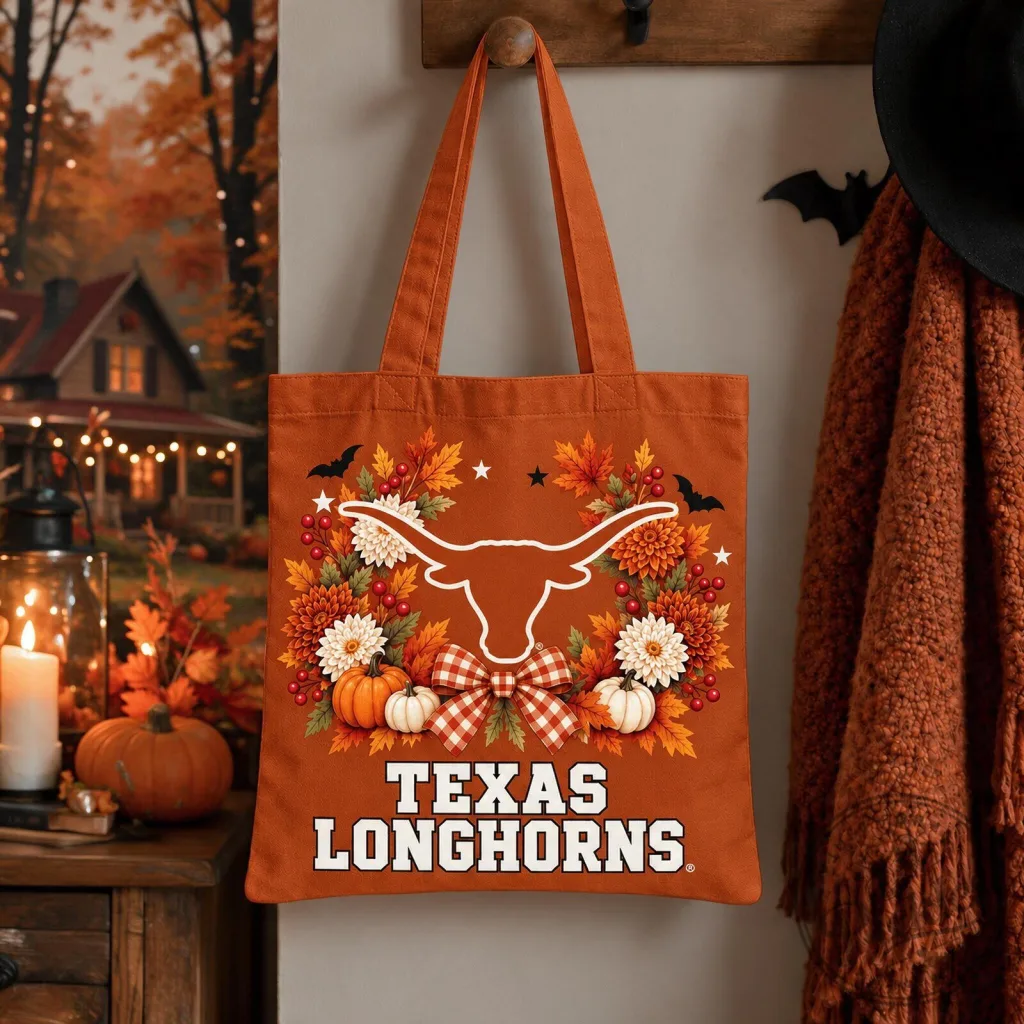 "Ultimate 2026 Holiday Gifts: Halloween Totes and Advent Calendars Unveiled" 8 Texas Longhorns Halloween Tote Bag