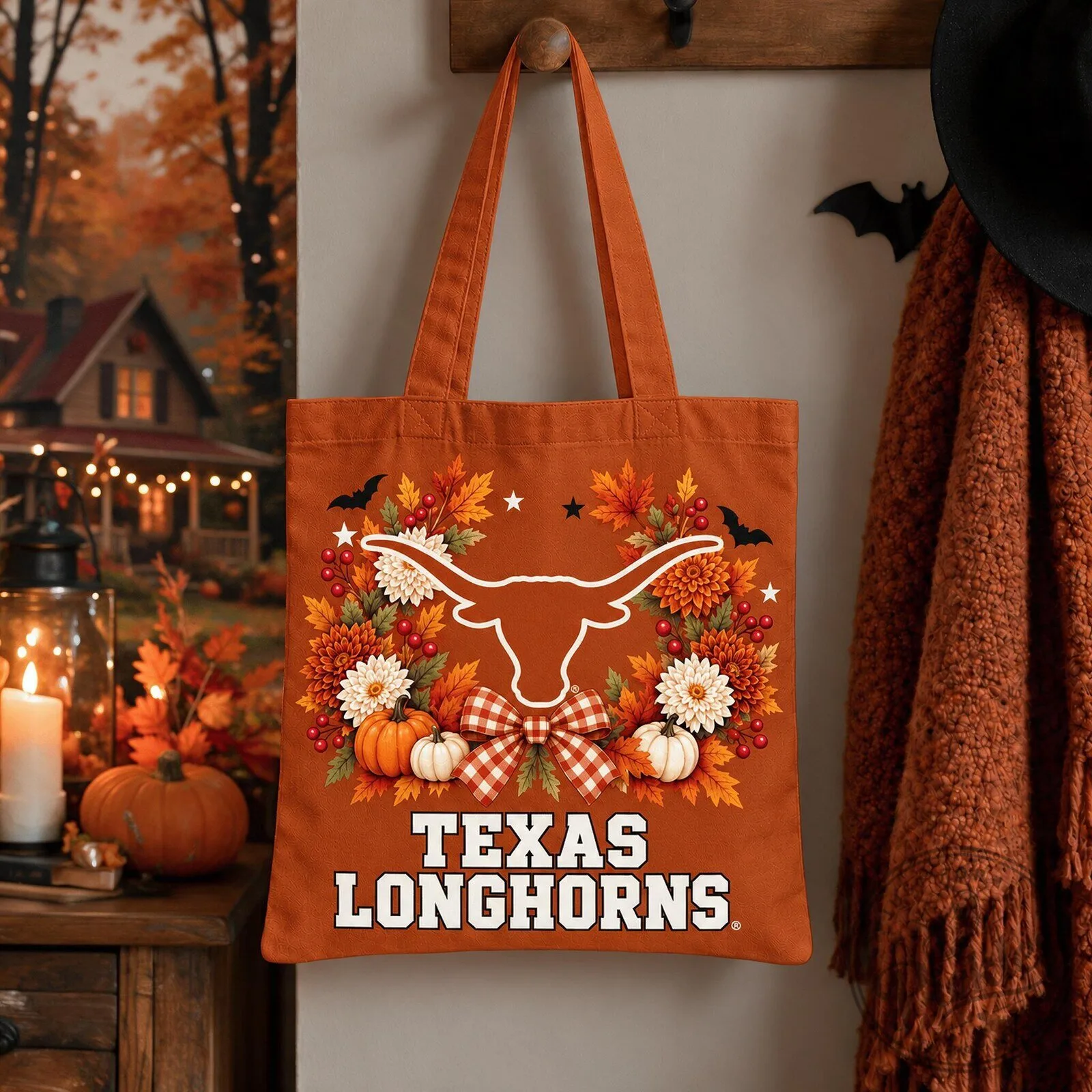 Texas Longhorns Halloween Tote Bag