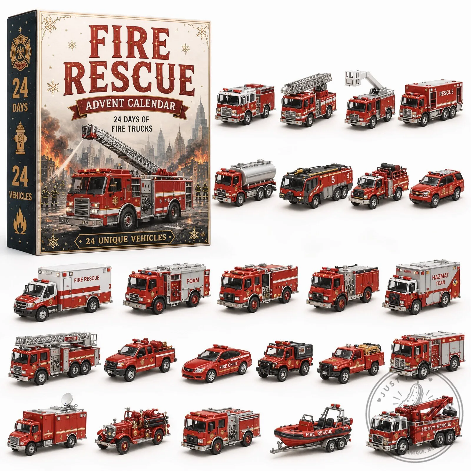 Transportation Vehicles Advent Calendar 202; Vehicle Blind Boxes
