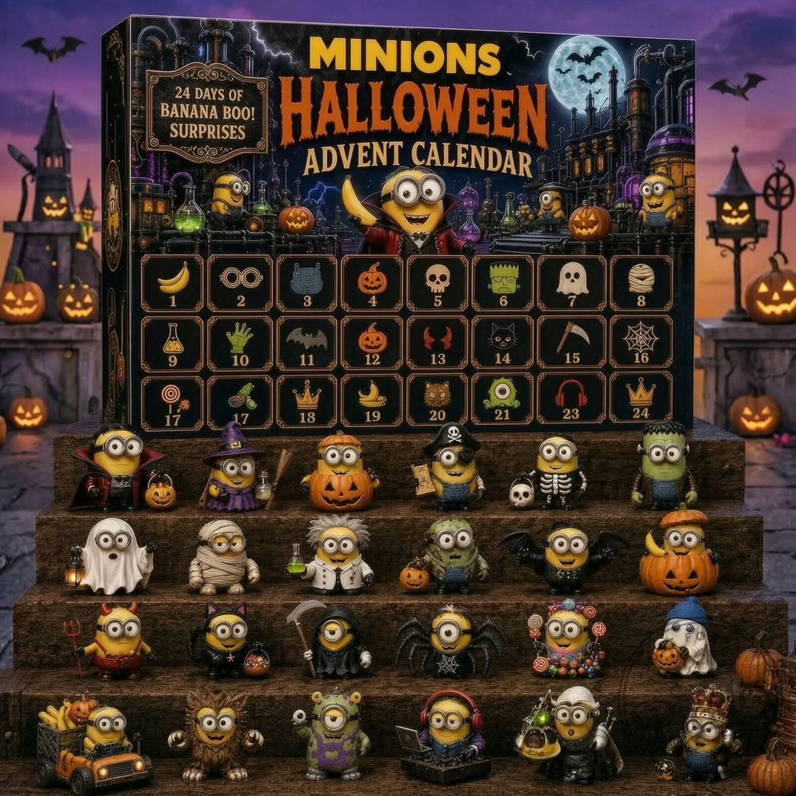 Minions Halloween 2026 Advent Calendar Collectors Edition 7 Minions Halloween 2026 Advent Calendar Collector’s Edition product design shown in a detailed view