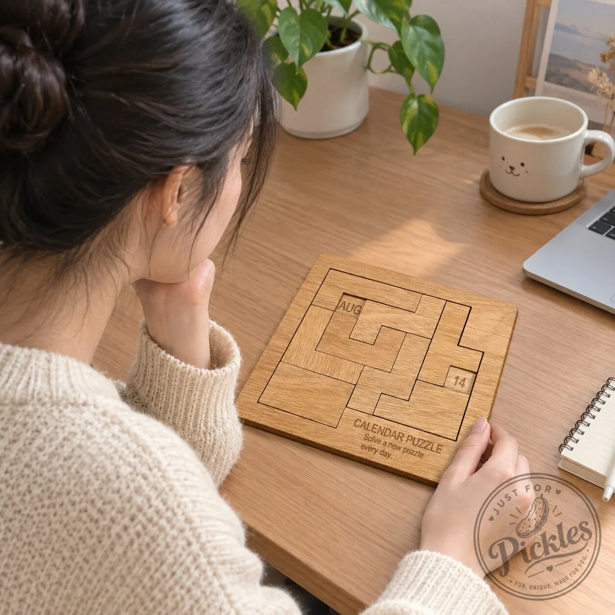 Calendar Puzzle, Has a Unique Puzzle Every Day (Wooden)
