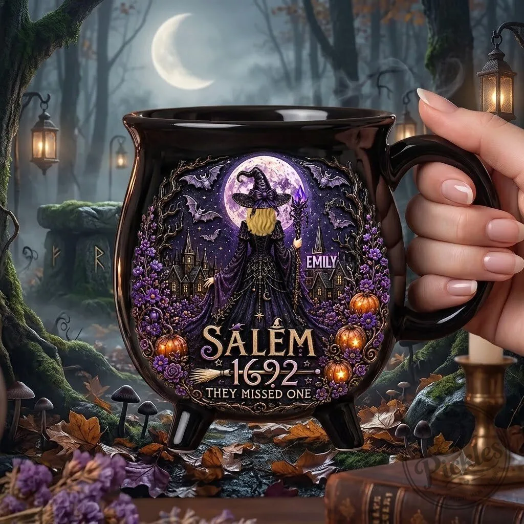 Salem 1692 They Missed One Funny Witch Halloween Coffee Gift For Her - Personalized Cauldron Coffee Mug