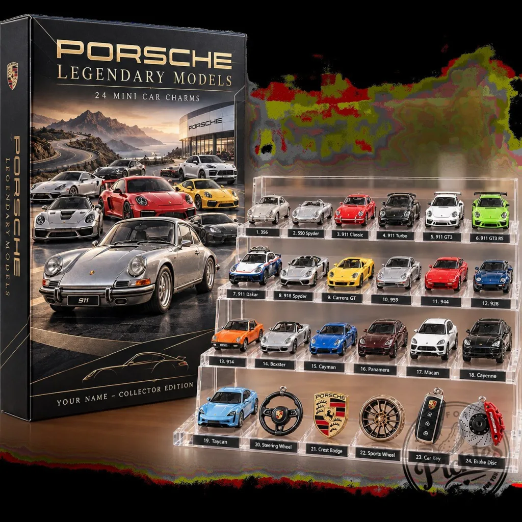 Porsche Car Love Advent Calendar Personalized Gift For Fan Full Box Porsche Car Love Advent Calendar Personalized Gift For Fan Full Box
