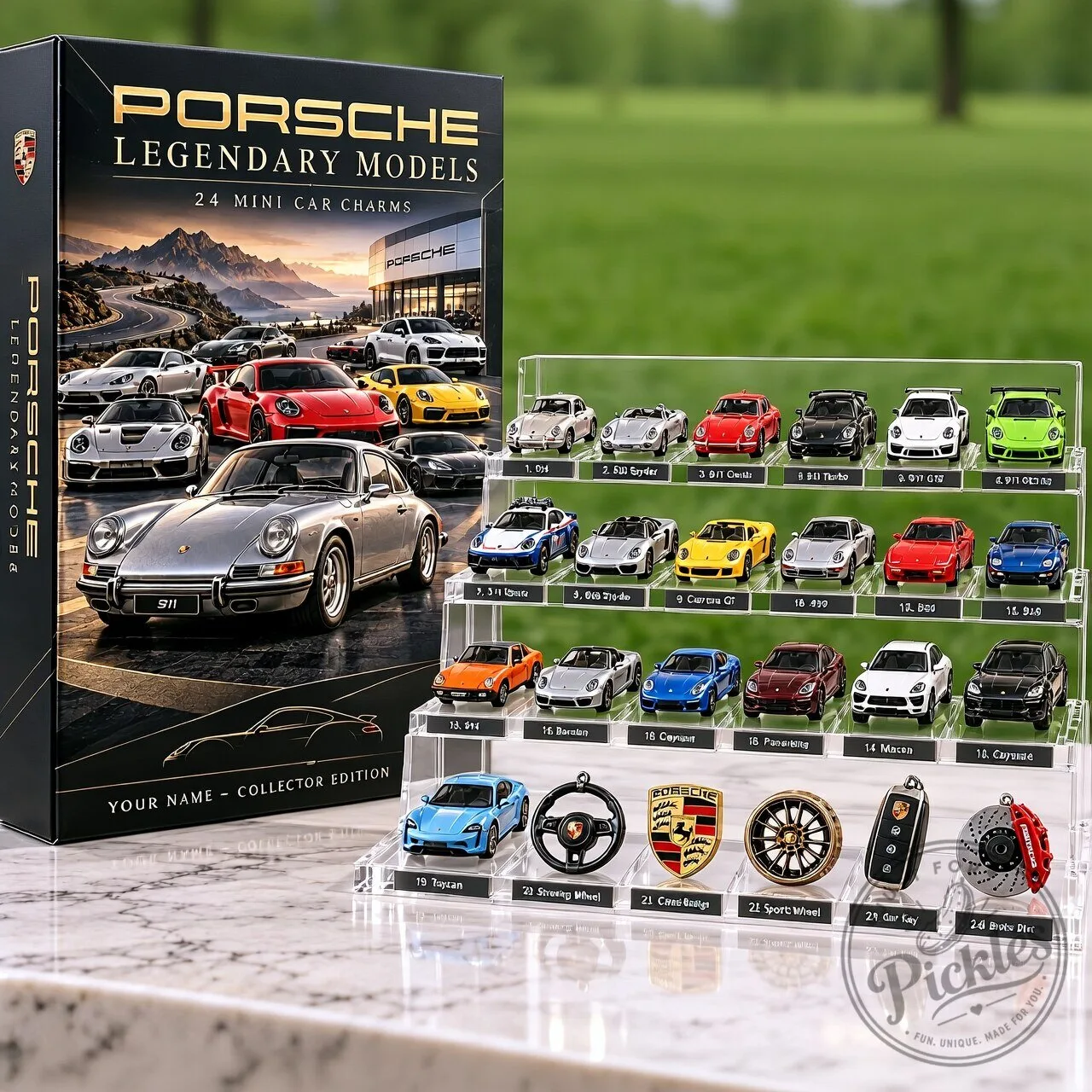 Porsche Car Love Advent Calendar Personalized Gift For Fan Full Box 7 Porsche Car Love Advent Calendar Personalized Gift For Fan Full Box product design shown in a detailed view