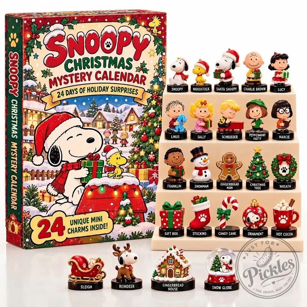 Snoopy Christmas Acrylic Blind Box Calendar 7 Snoopy Christmas Acrylic Blind Box Calendar product design shown in a detailed view