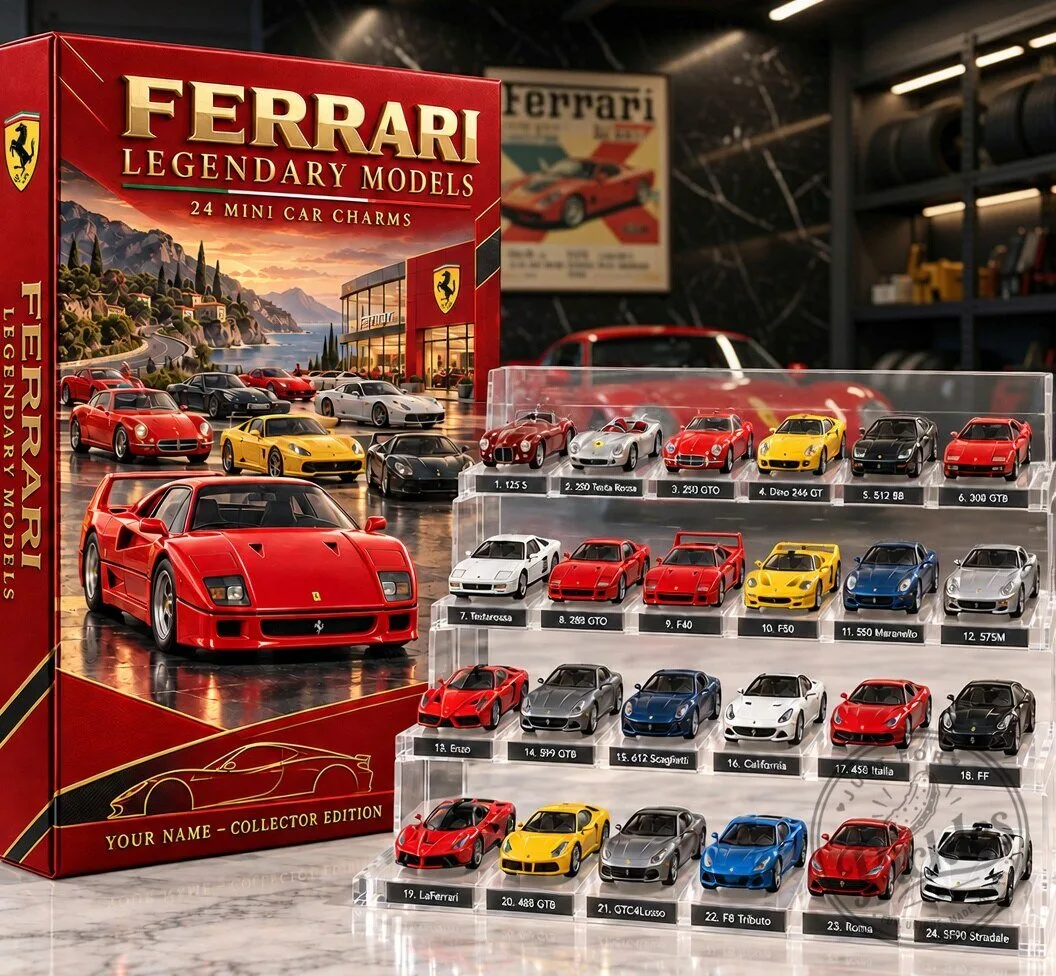 Ferrari Car Love advent calendar Full Box Custom Any Name Gifts 7 Ferrari Car Love advent calendar Full Box Custom Any Name Gifts product design shown in a detailed view