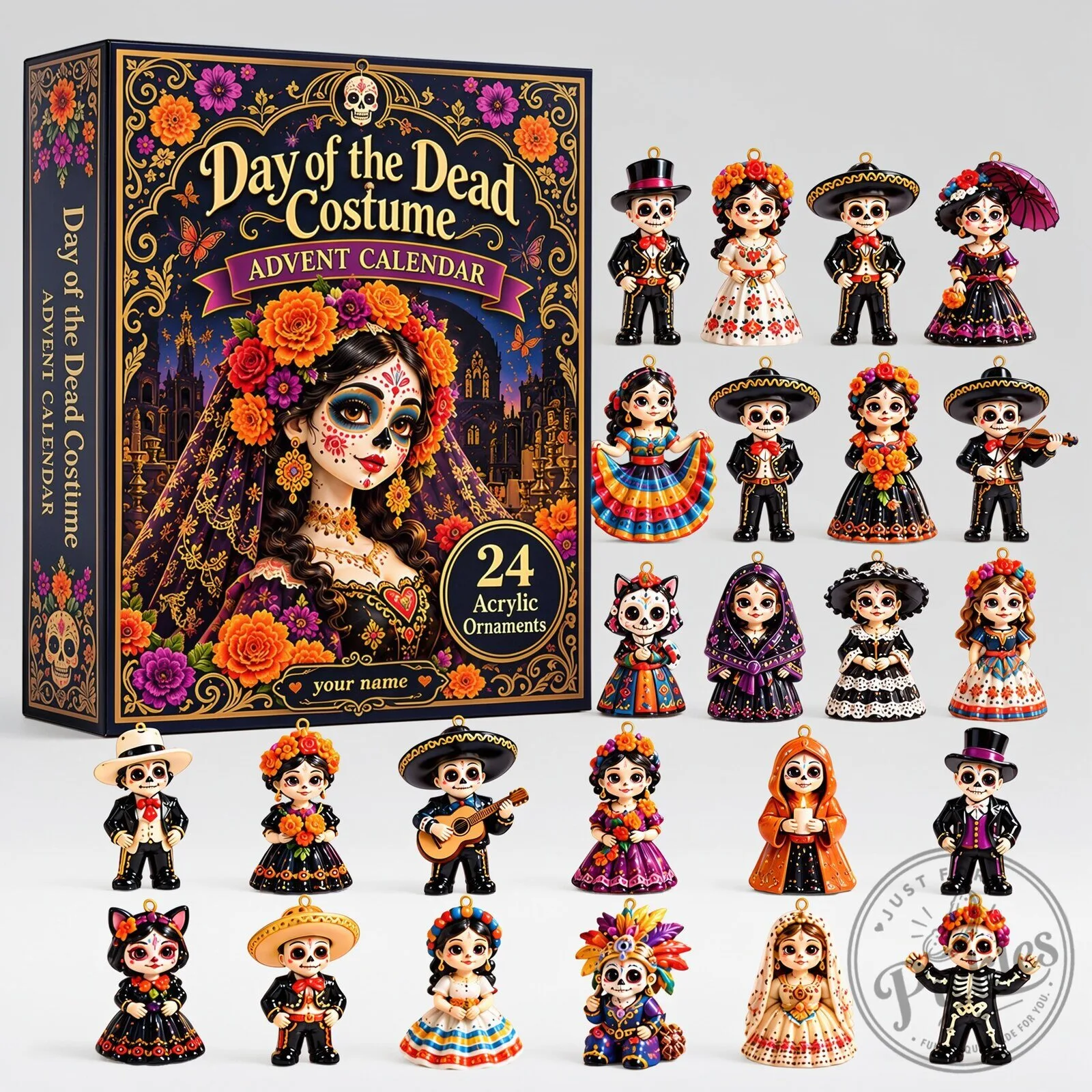 2026 Day of the Dead Acrylic Blind Box Calendar – Personalized 24 Day
