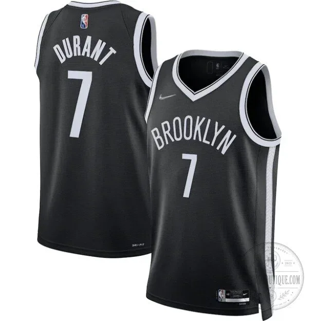 Brooklyn Nets Kevin Durant Black Icon Edition Basketball Jersey