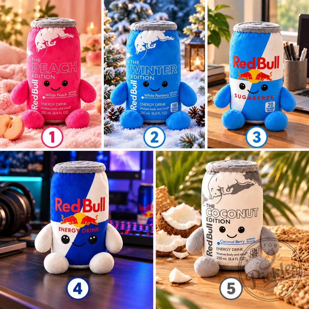 Red Bull Plush Can - 5 Cute Energy Drink Toys