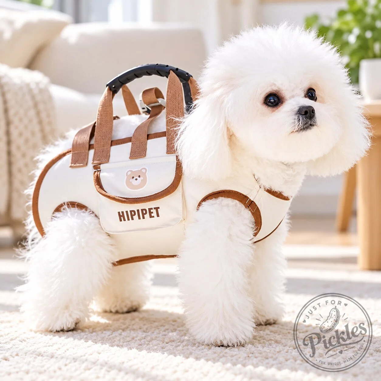 Dog bag out portable breathable multi-functional traction backpack