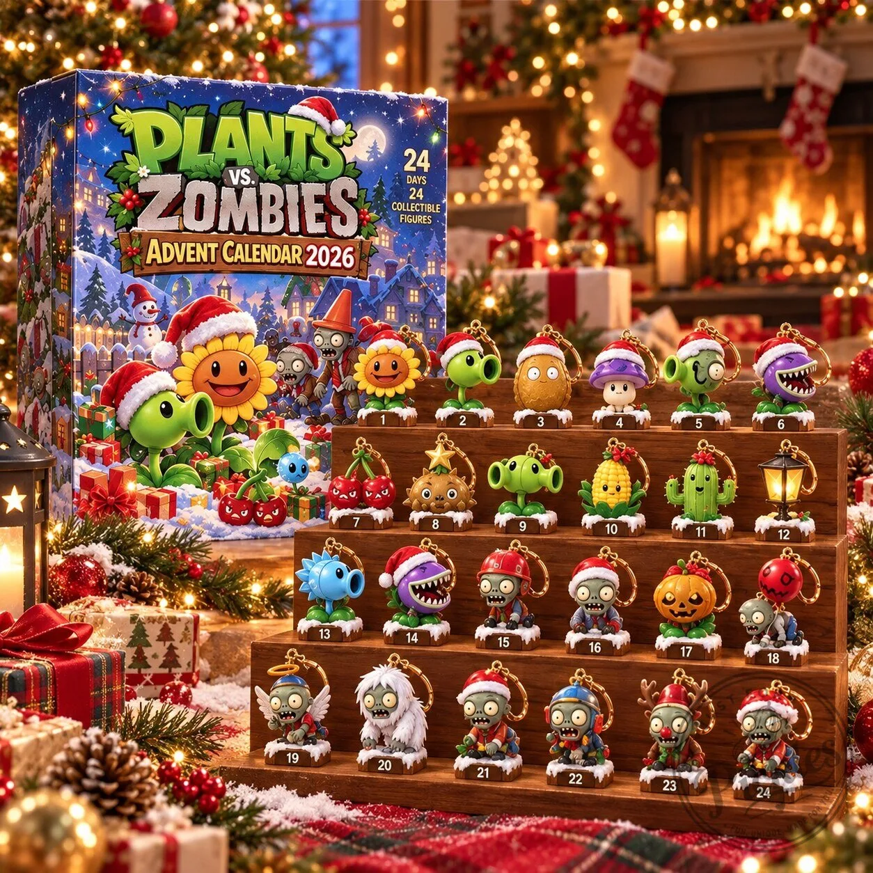 Plants vs Zombies Advent Calendar 2026 – 24 Days Mini Figures Ornaments Set 7 Plants vs Zombies Advent Calendar 2026 – 24 Days Mini Figures Ornaments Set product design shown in a detailed view
