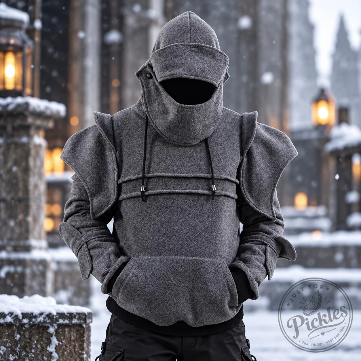 Cosplay Costume Hooded Sweatshirt with Shoulder Pads for Adults Men Women Unisex 10 Cosplay Costume Hooded Sweatshirt with Shoulder Pads for Adults Men Women Unisex product design shown in a detailed view