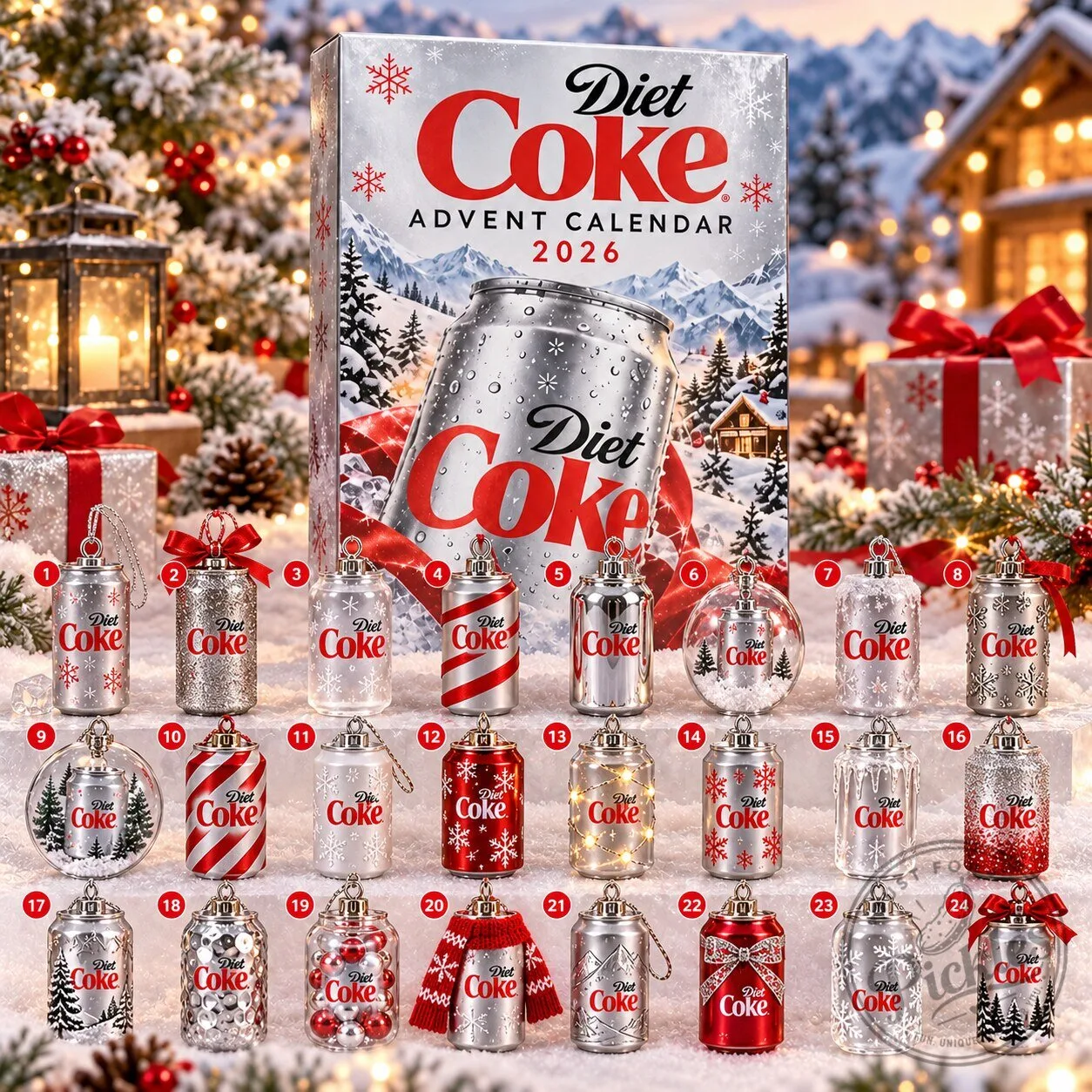 Diet Coke Advent Calendar 2026 7 Diet Coke Advent Calendar 2026 product design shown in a detailed view