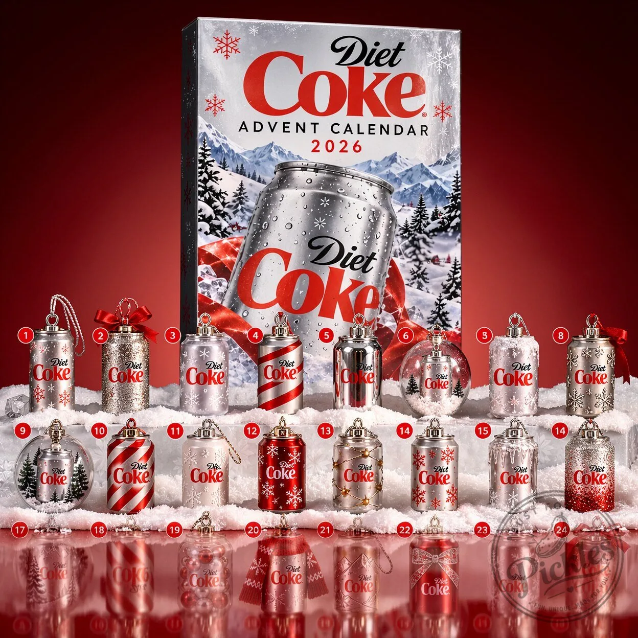 Diet Coke Advent Calendar 2026 9 Diet Coke Advent Calendar 2026 product design shown in a detailed view