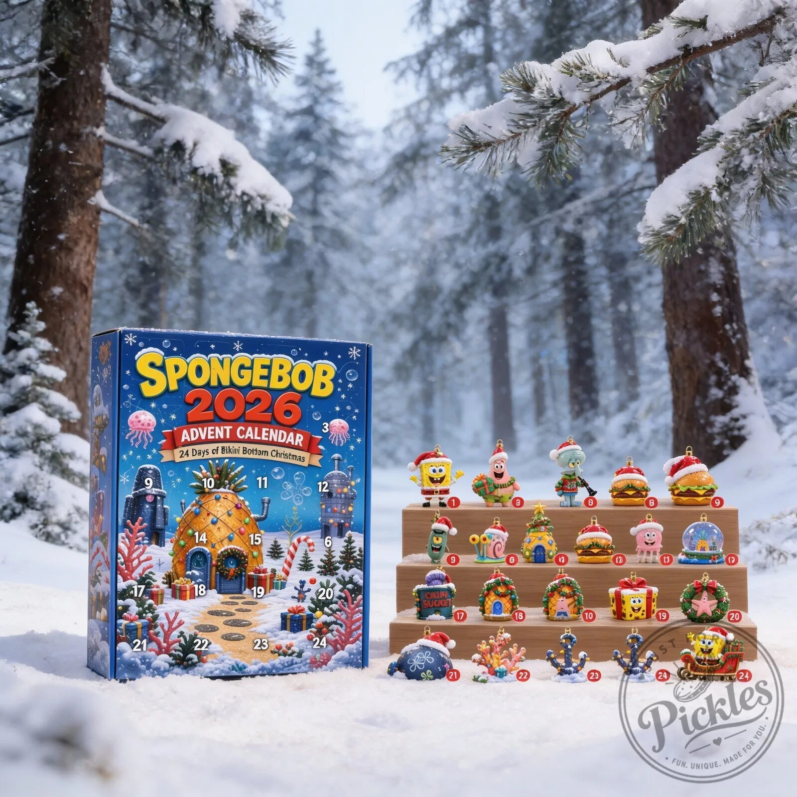 Spongebob 2026 Advent Calendar 8 Spongebob 2026 Advent Calendar product design shown in a detailed view