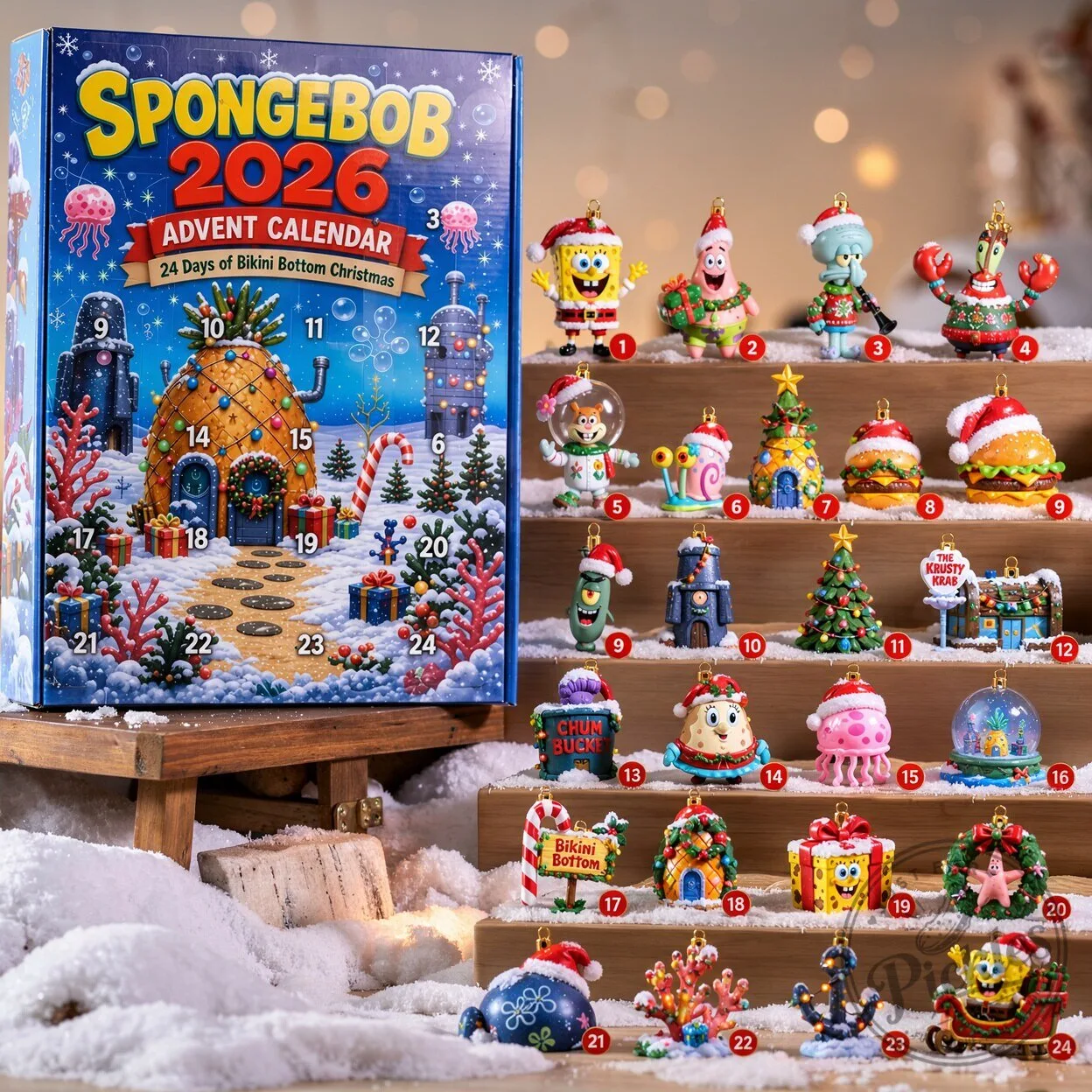 Spongebob 2026 Advent Calendar 9 Spongebob 2026 Advent Calendar product design shown in a detailed view