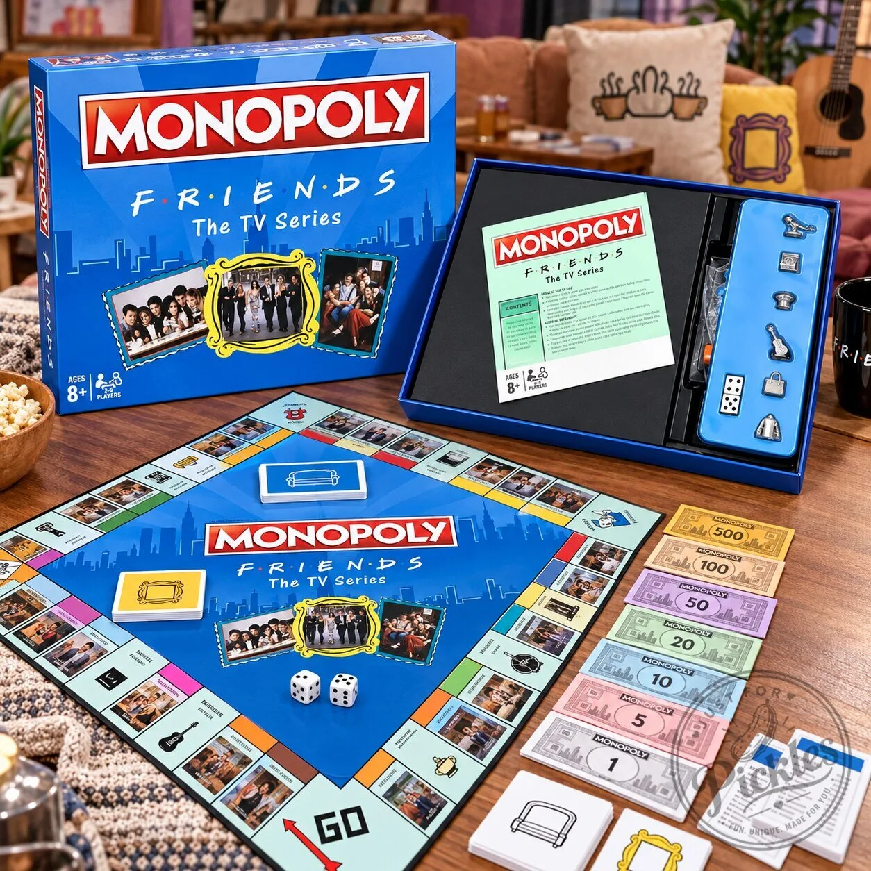 Monopoly Friends The TV Series Edition Board Game 13 Monopoly Friends The TV Series Edition Board Game product design shown in a detailed view
