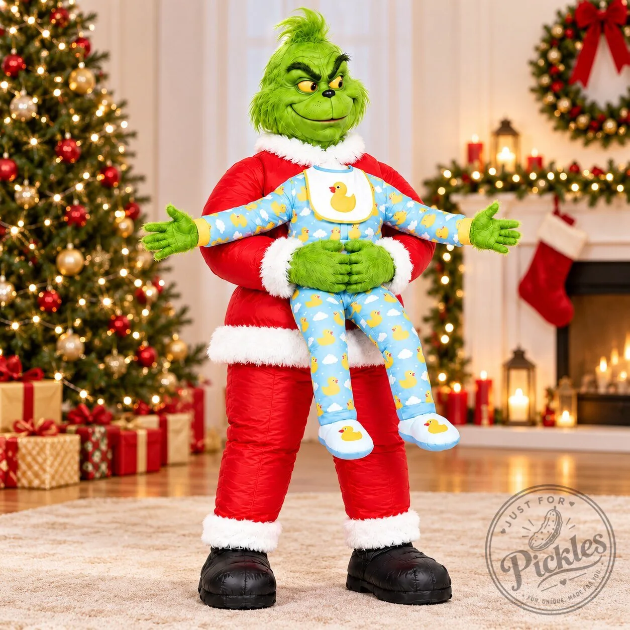Giant Grinch Carry Me Costume