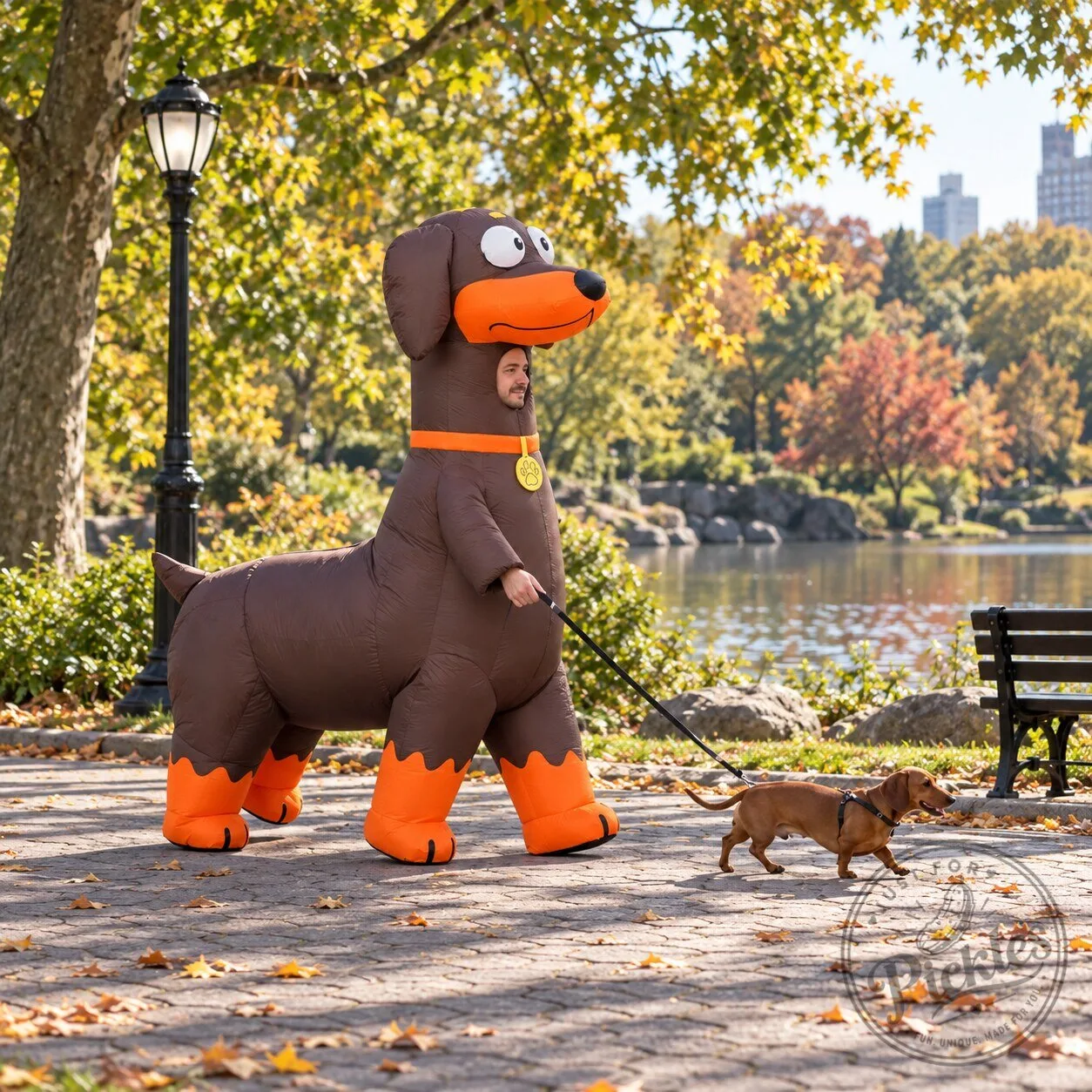 Funny Dachshund Dog Inflatable Costume