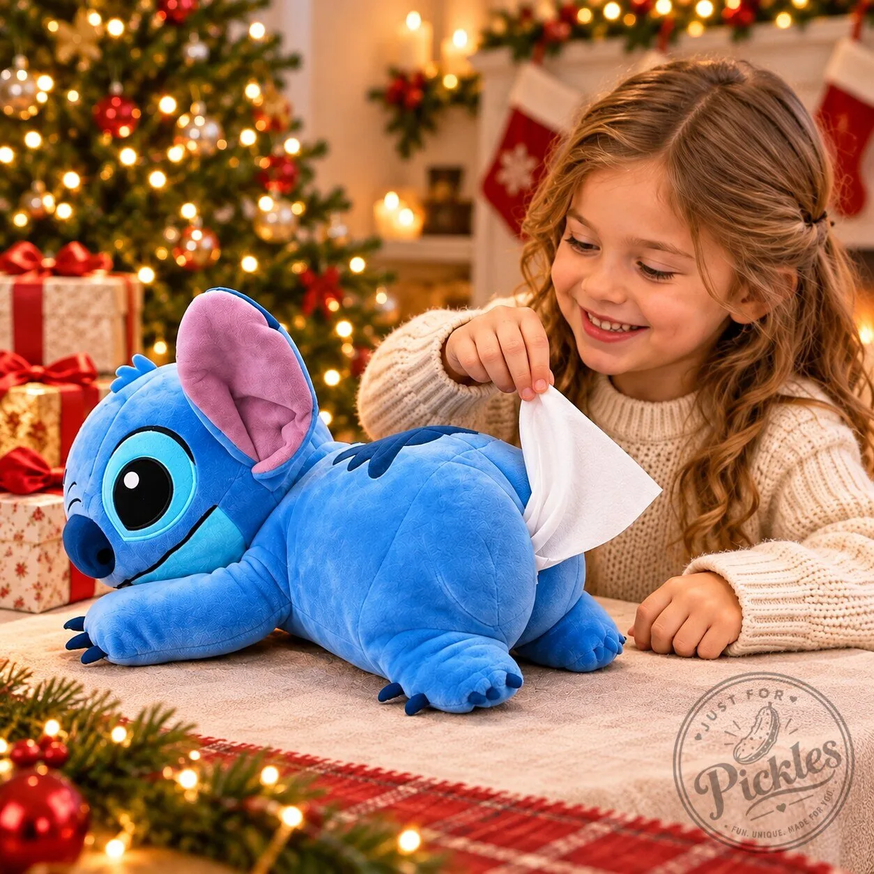 Funny Stitch Butt Plush Tissue Box Cover 10 Funny Stitch Butt Plush Tissue Box Cover product design shown in a detailed view