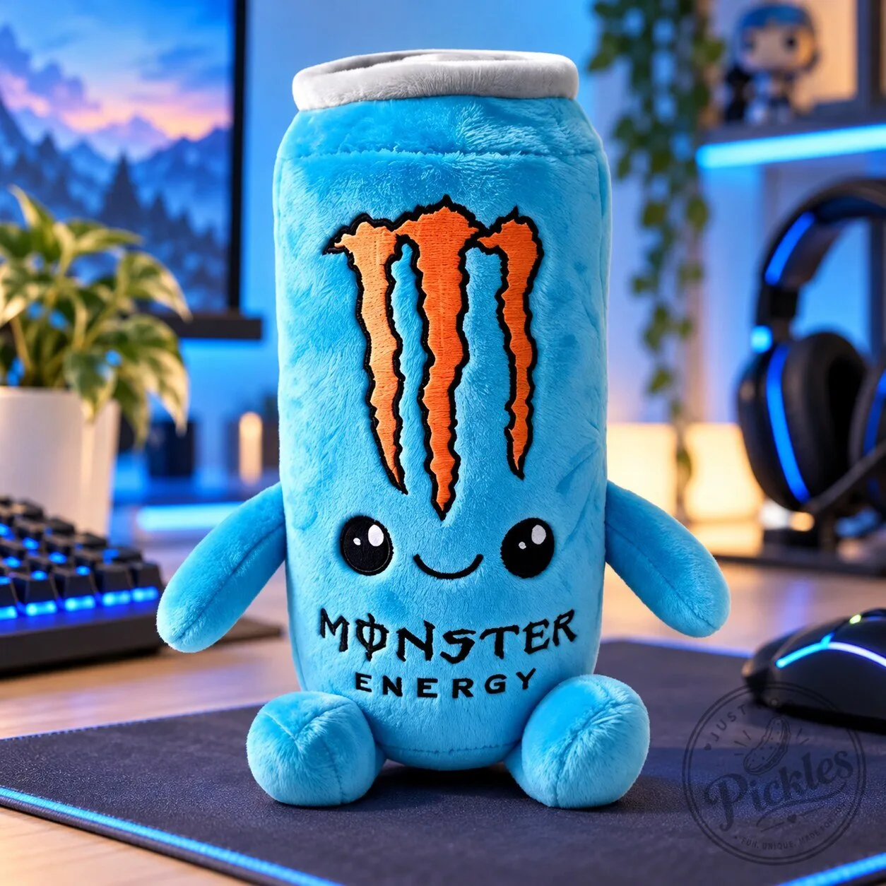 Monster Energy Can Kawaii Plush Toy 16 Monster Energy Can Kawaii Plush Toy product design shown in a detailed view