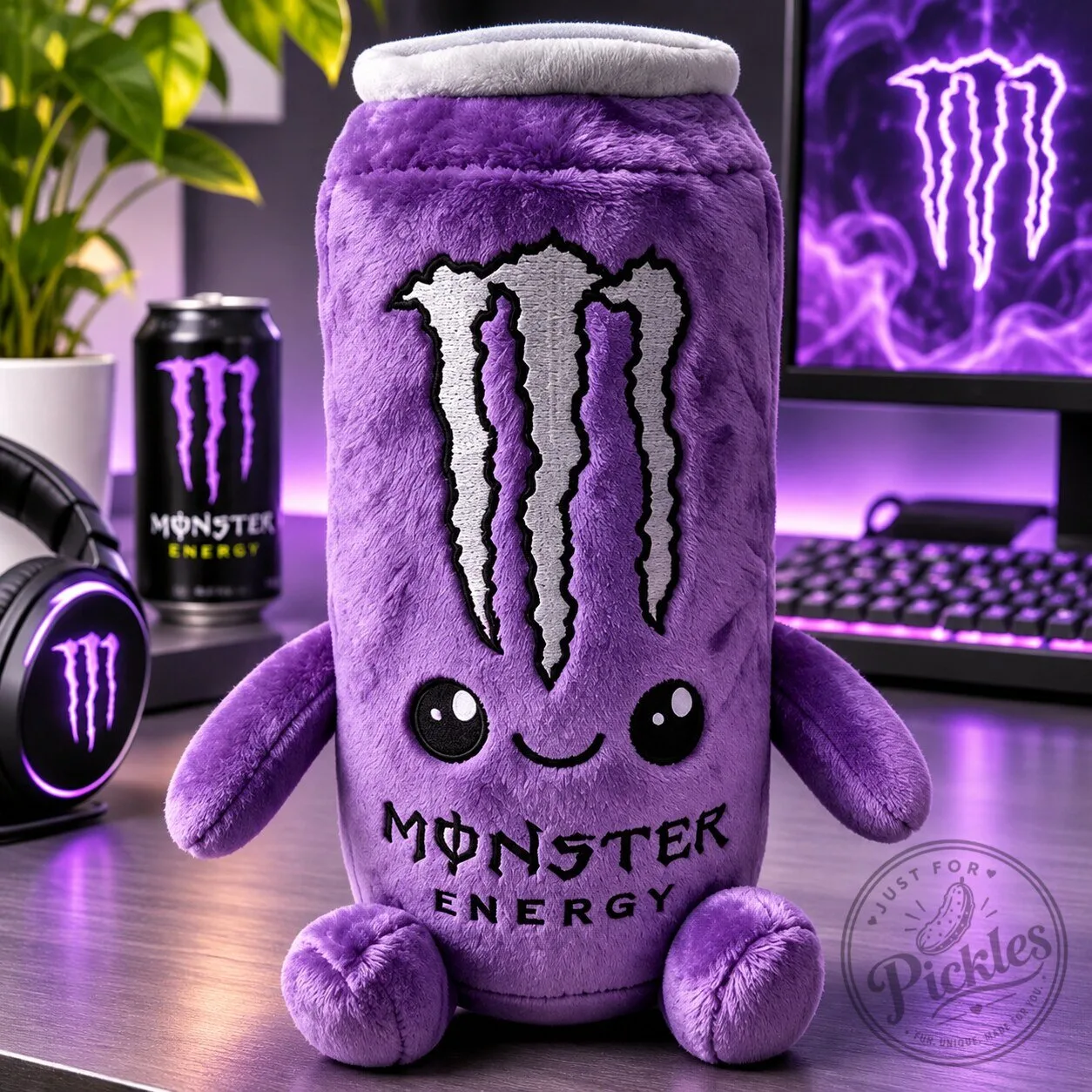 Monster Energy Can Kawaii Plush Toy 17 Monster Energy Can Kawaii Plush Toy product design shown in a detailed view