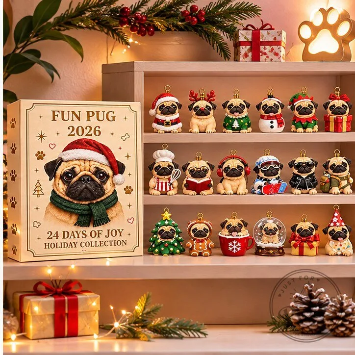 Fun Pug Advent Calendar 2026 7 Fun Pug Advent Calendar 2026 product design shown in a detailed view